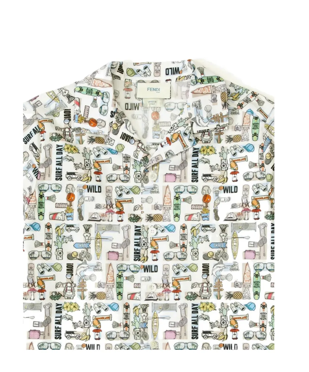 Graphic-Print Short-Sleeve Shirt