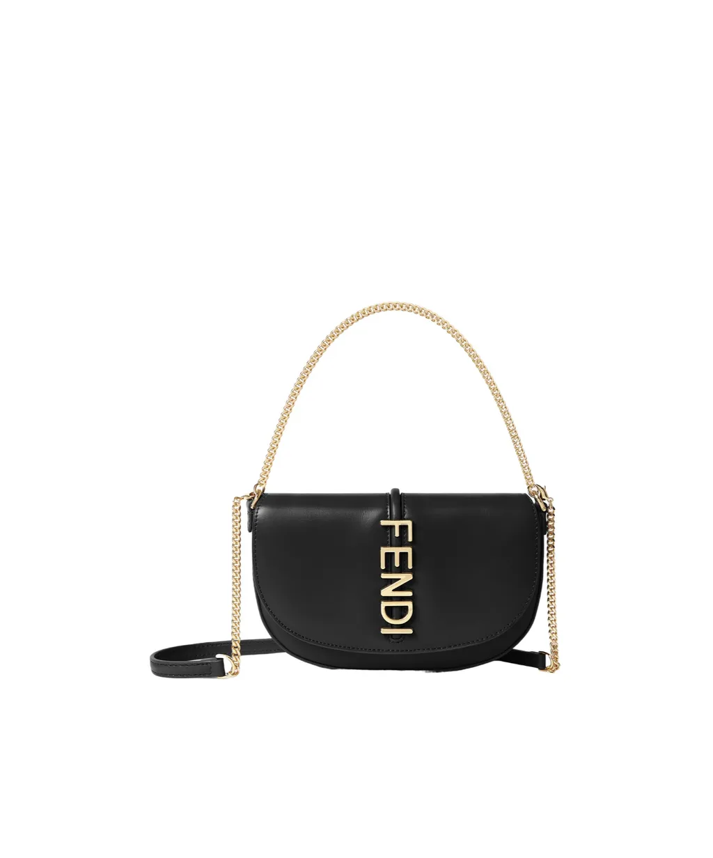 Fendigraphy Logo Lettering Chain-Linked Wallet