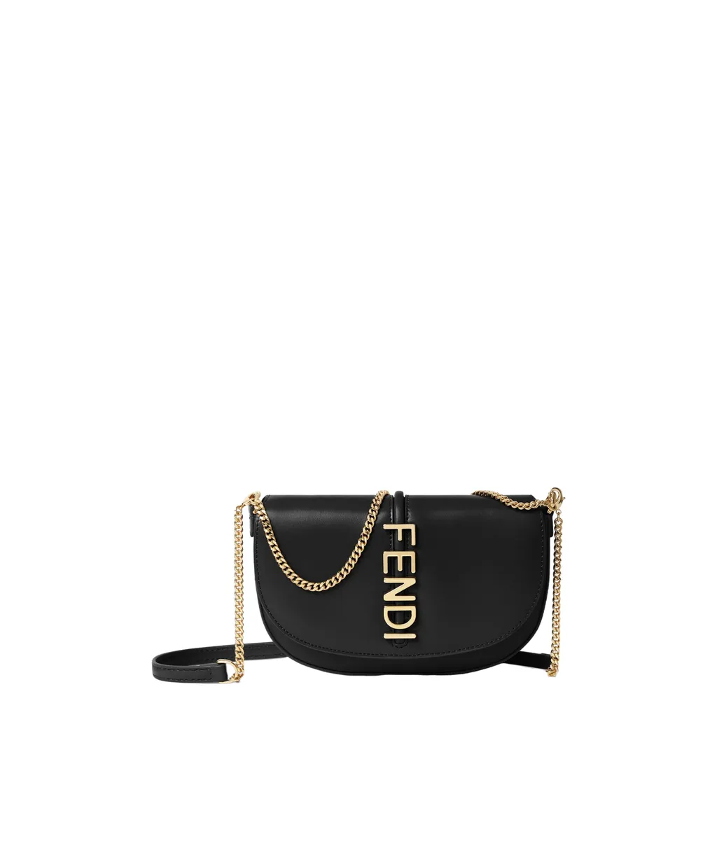 Fendigraphy Logo Lettering Chain-Linked Wallet