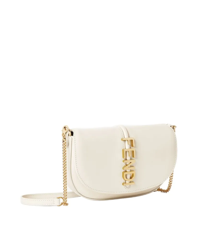 Fendigraphy Logo Lettering Chain-Linked Wallet