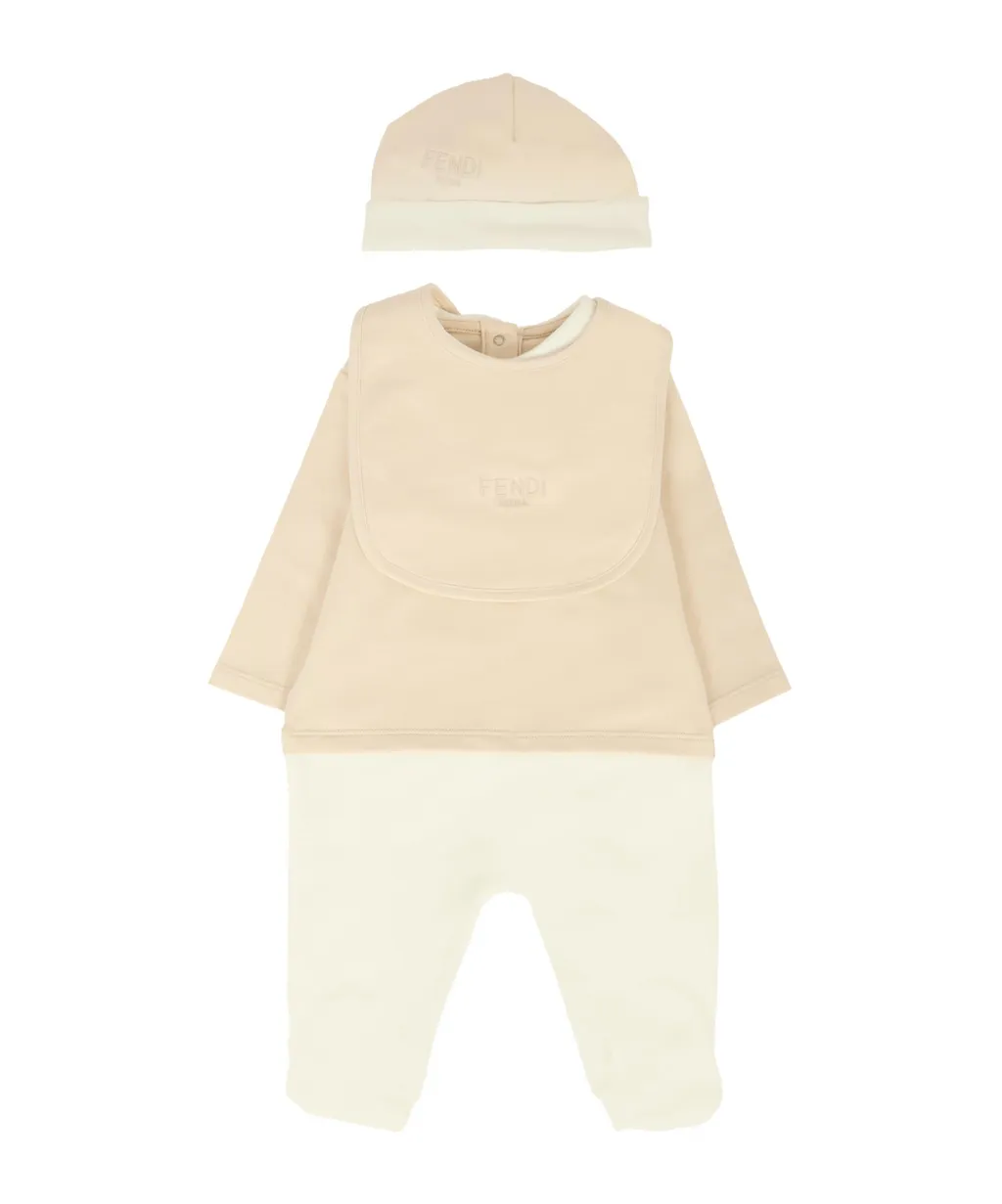 Logo-Embroidered Babygrow Set
