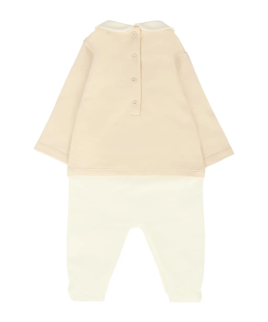 Logo-Embroidered Babygrow Set