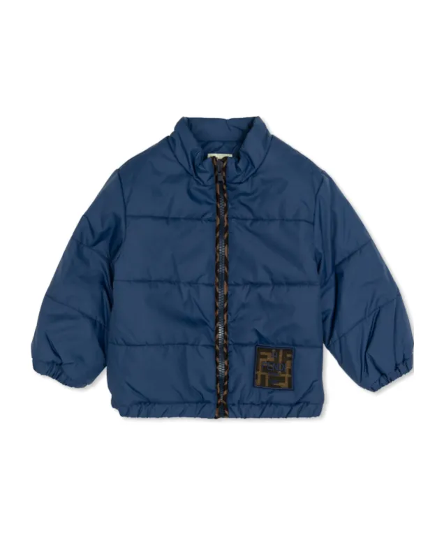 Logo-Plaque Quilted Jacket