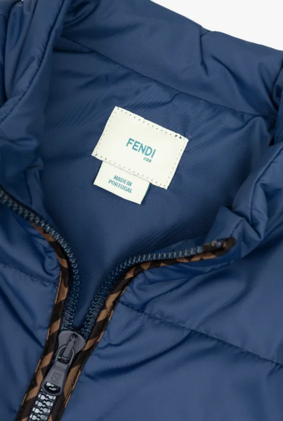 Logo-Plaque Quilted Jacket