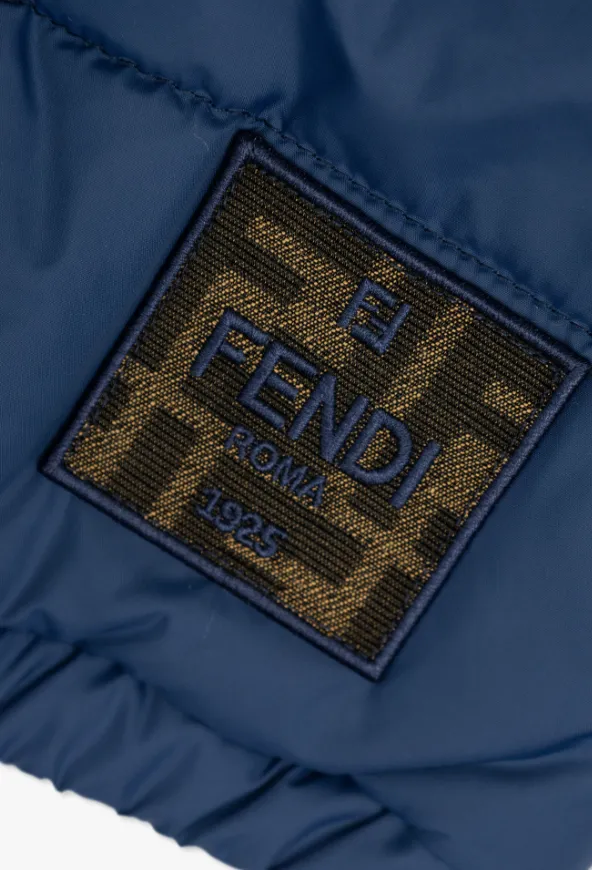 Logo-Plaque Quilted Jacket