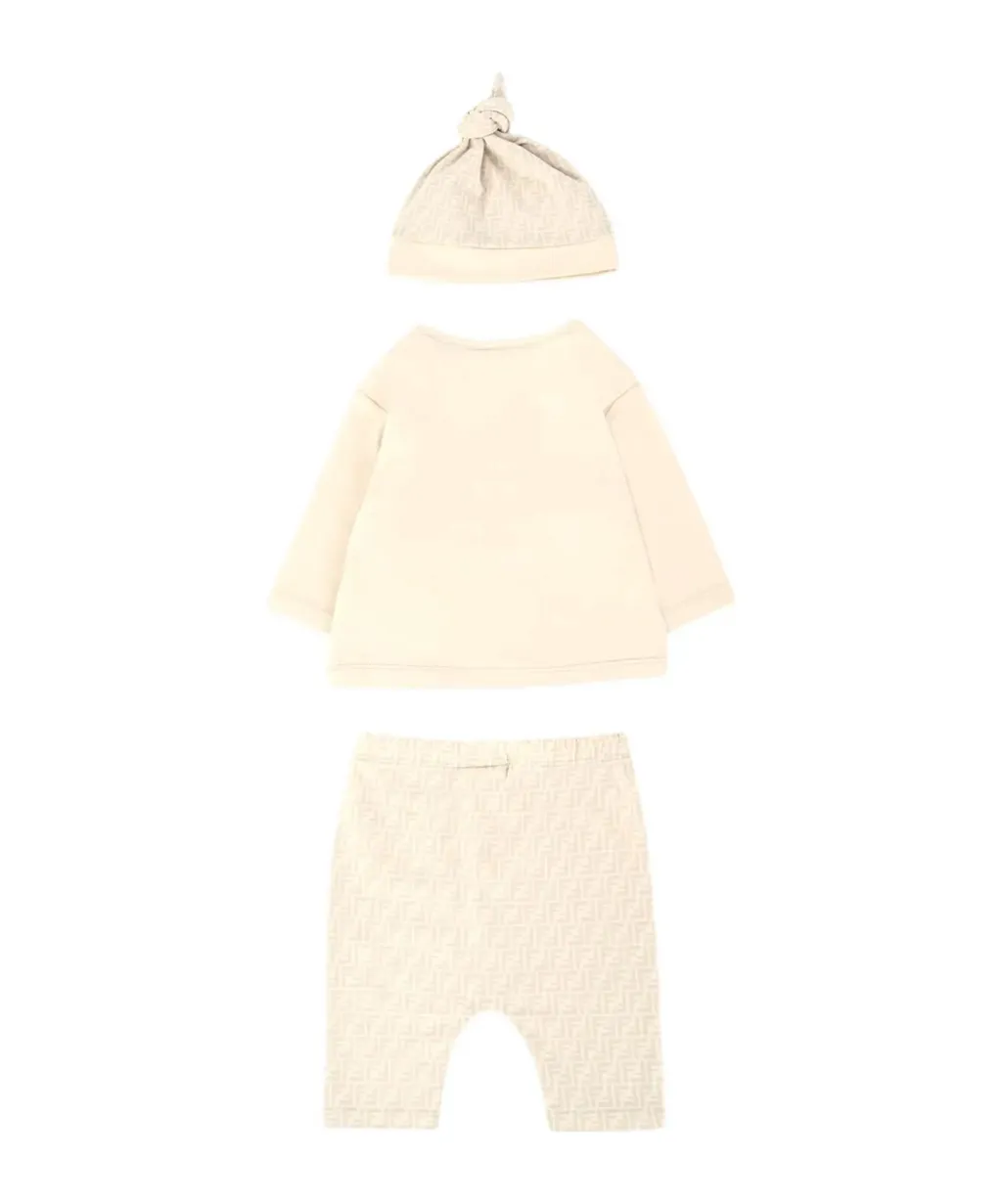 Long-Sleeved T-Shirt, Elastic Waist Pants And Hat Set