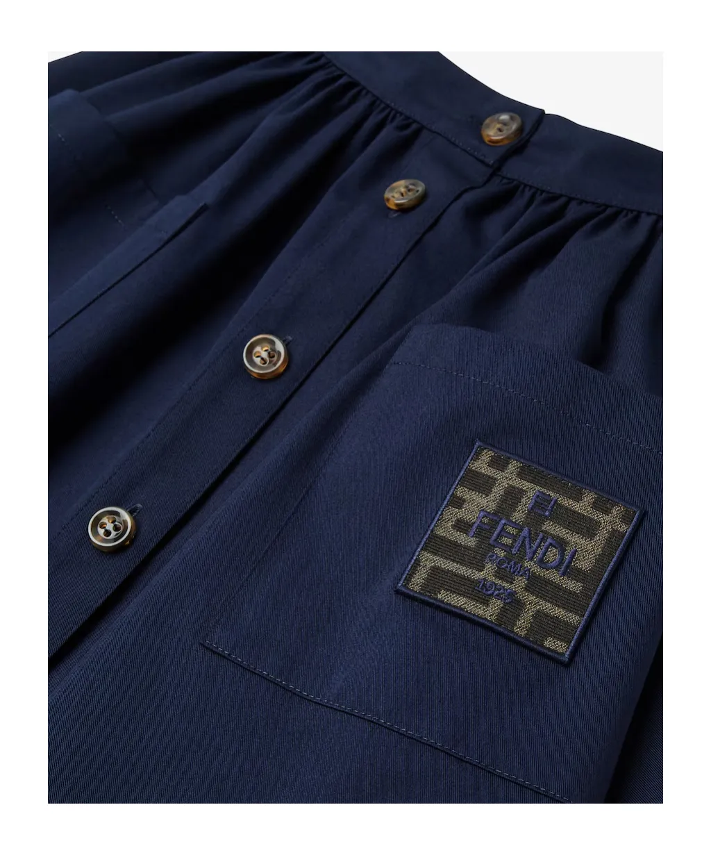 A-Line Button Fastened Skirt