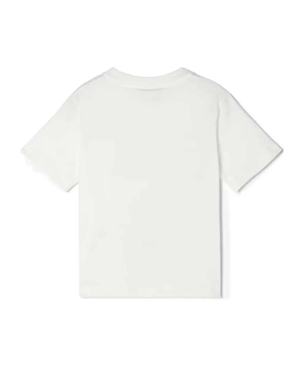 Jersey T-Shirt With Multicolor Print