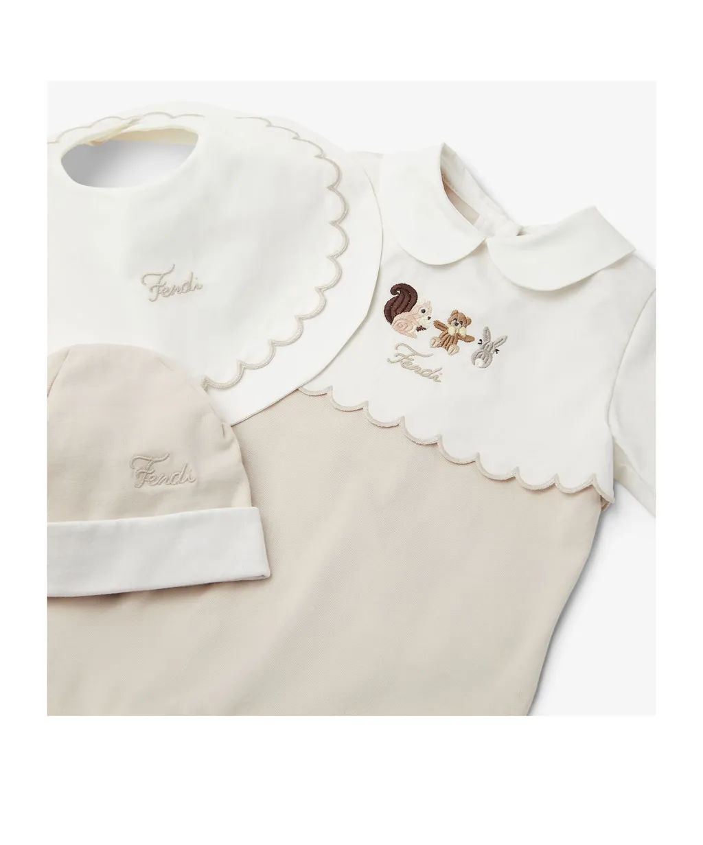 Baby Set With Squirrel Embroidery