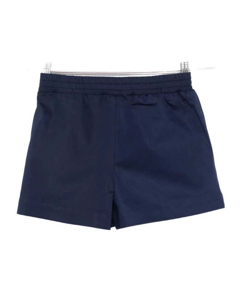 Elastic-Waist Pouch-Detail Shorts