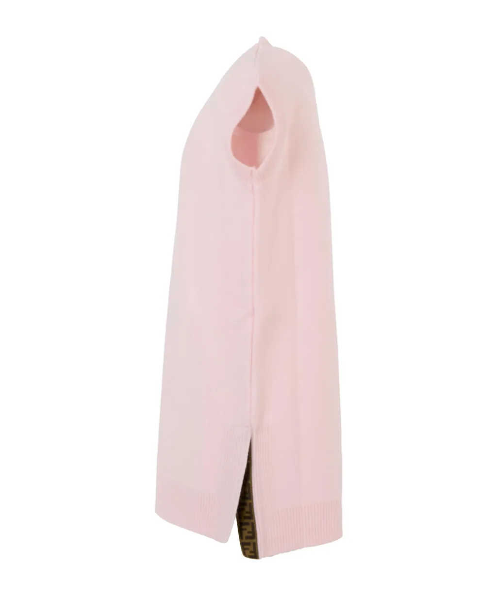 Logo-Embroidered Sleeveless Dress