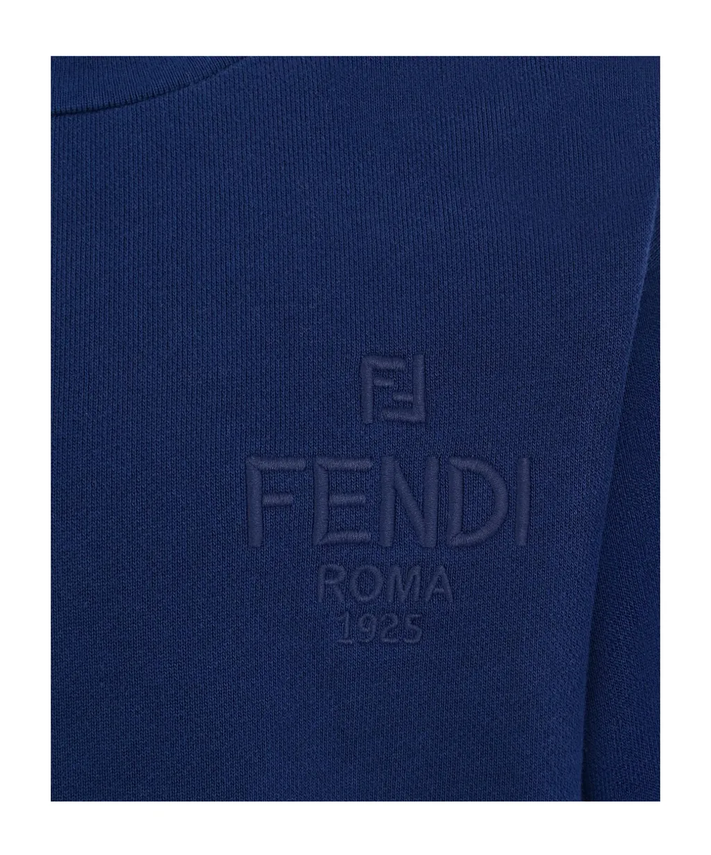 Logo-Embroidered Crewneck Sweatshirt