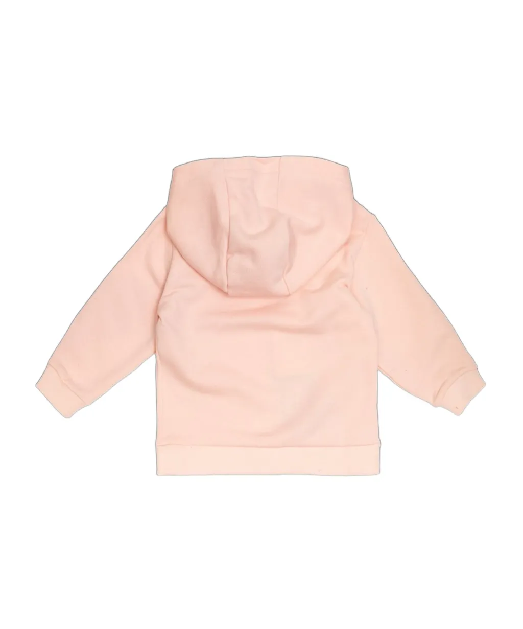 Kids Logo Detailed Zip-Up Hoodie