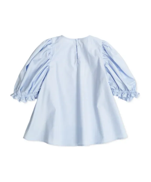 Logo Embroidered Ruffled Top