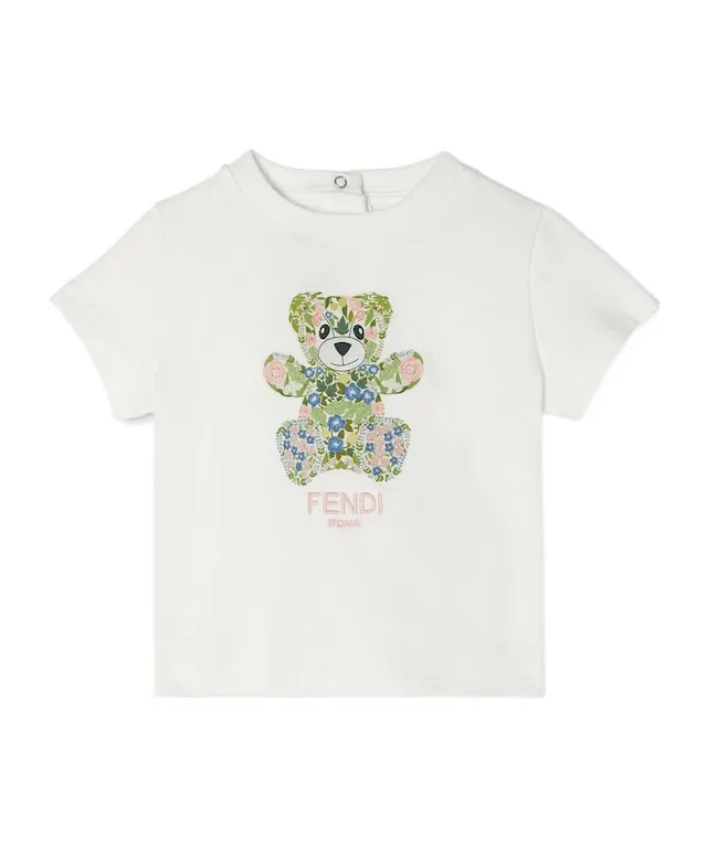 Teddy Bear Printed Crewneck T-Shirt