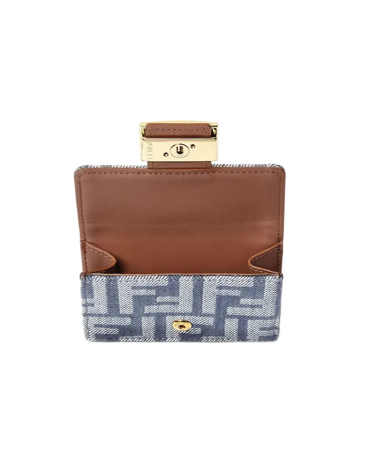 Baguette Ff Jacquard Micro Trifold Wallet