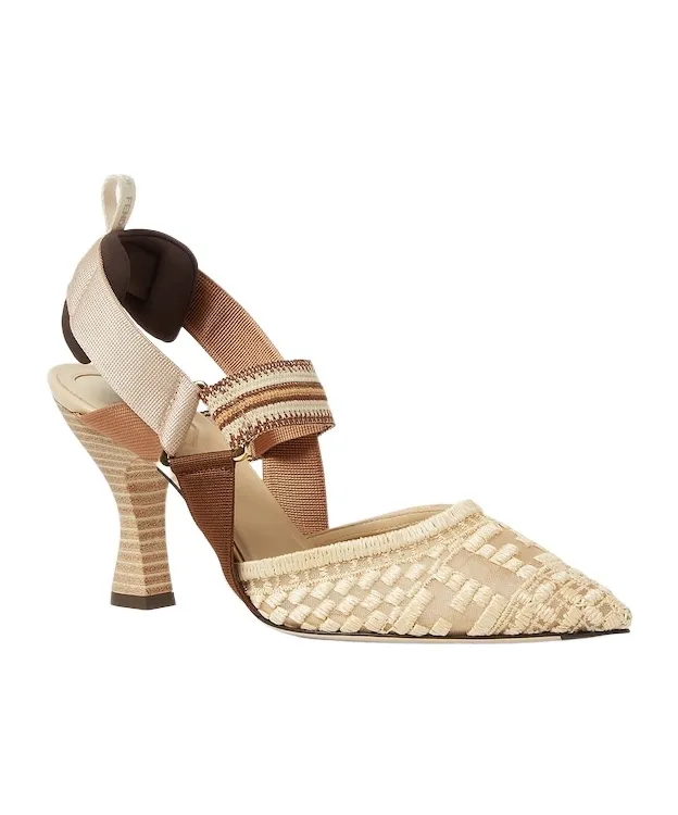 Colibrì Ff Embroidered Slingback Pumps