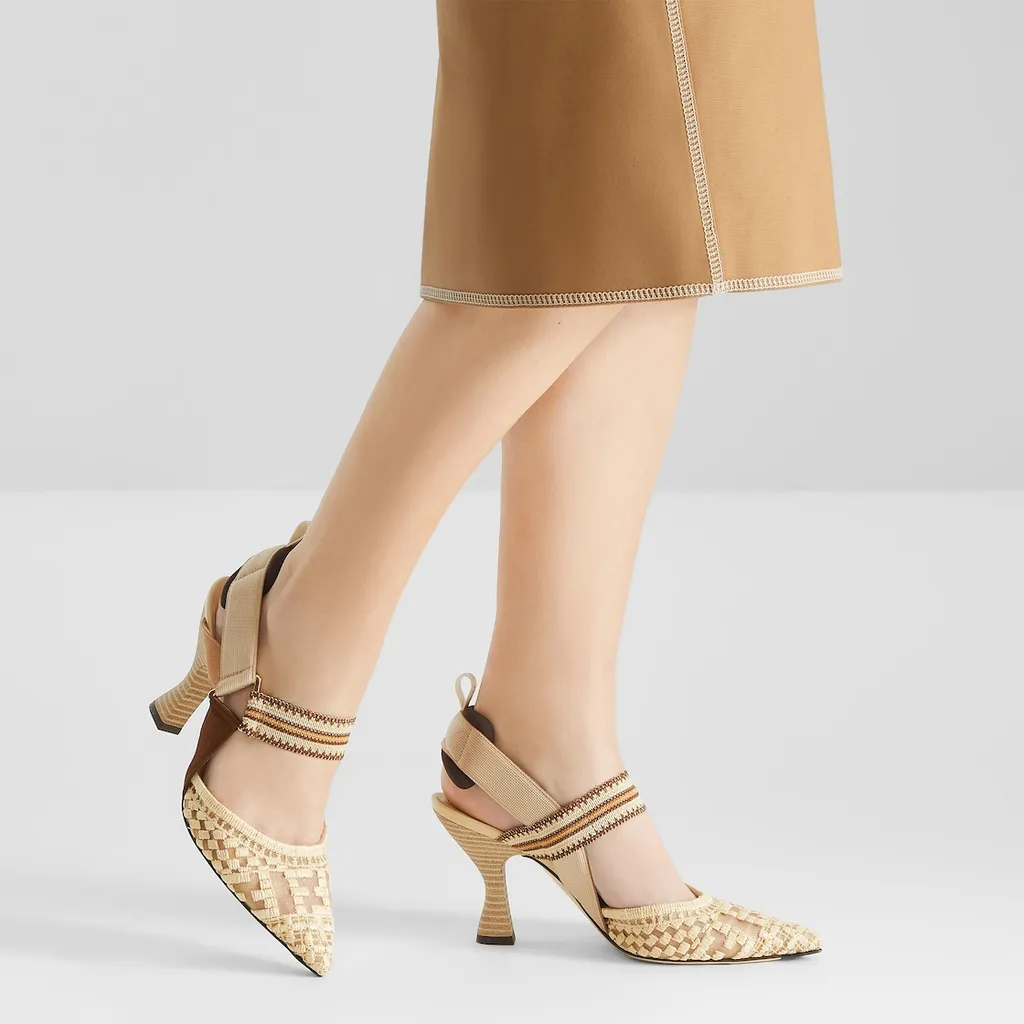 Colibrì Ff Embroidered Slingback Pumps