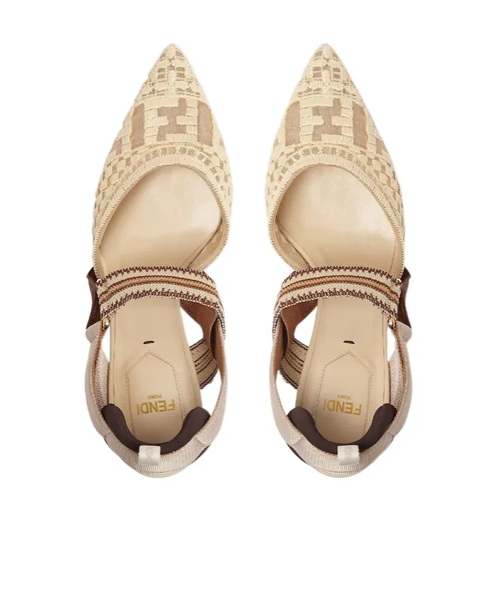 Colibrì Ff Embroidered Slingback Pumps