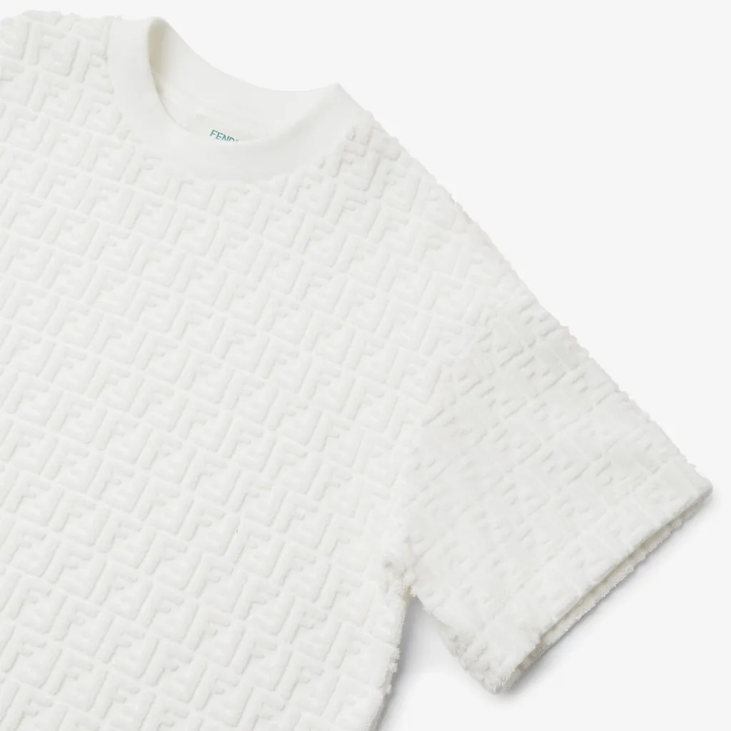 Terry T-Shirt With Ff Logo