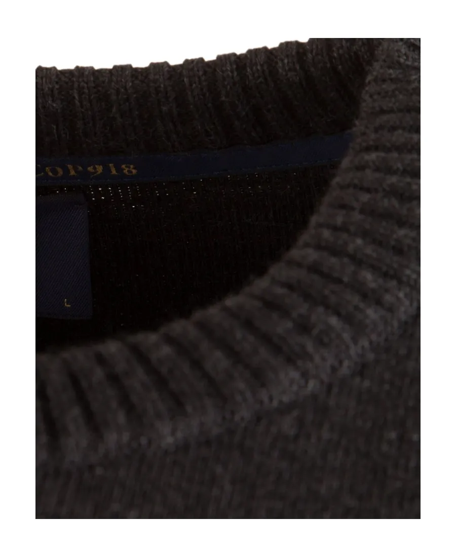 Round-Neck Knitted Pullover