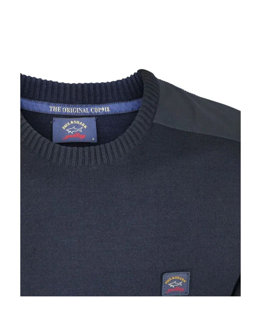 Round-Neck Knitted Pullover