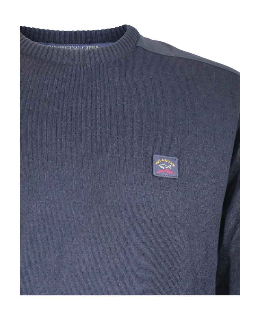 Round-Neck Knitted Pullover