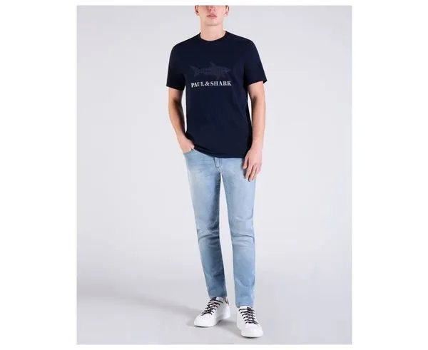 Round Collar Logo T-Shirt