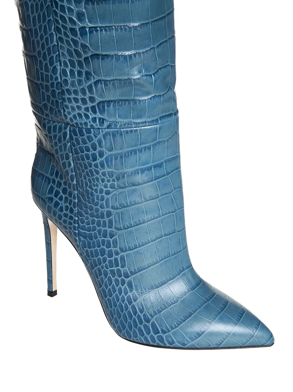 Embossed Knee-High Stiletto Boots