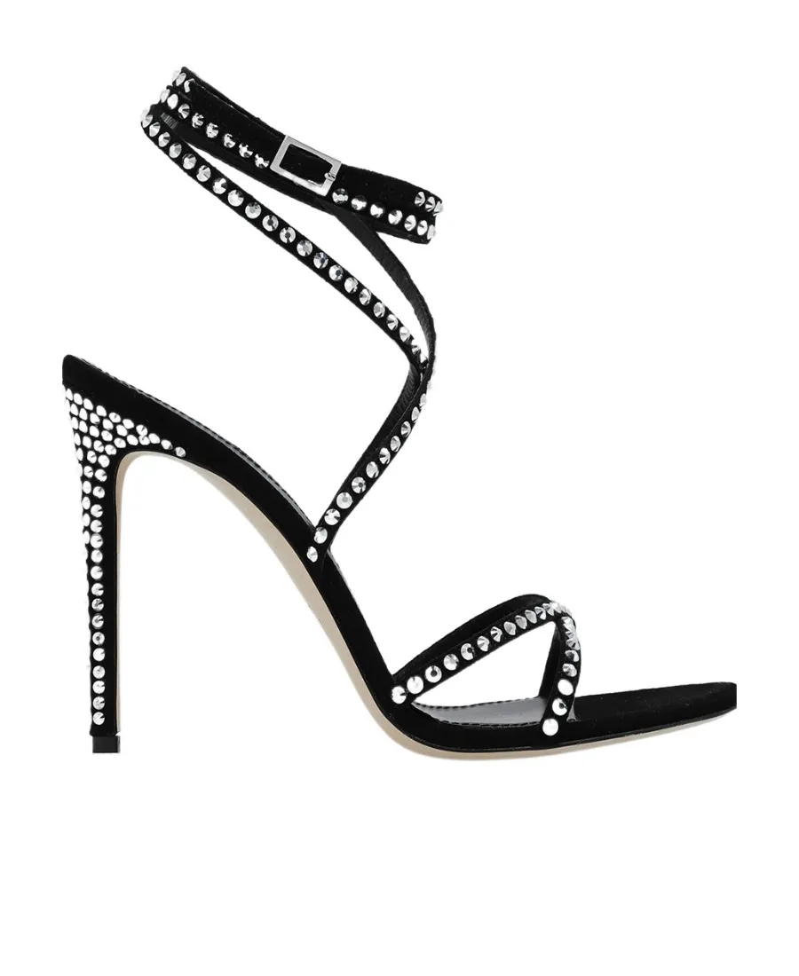 Holly Zoe Embellished Ankle Strapped Sandals