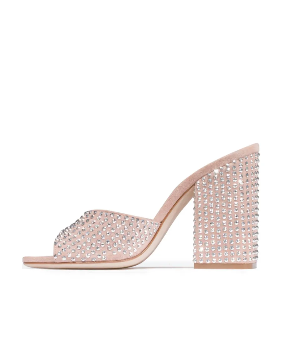 Embellished Slip-On Mules