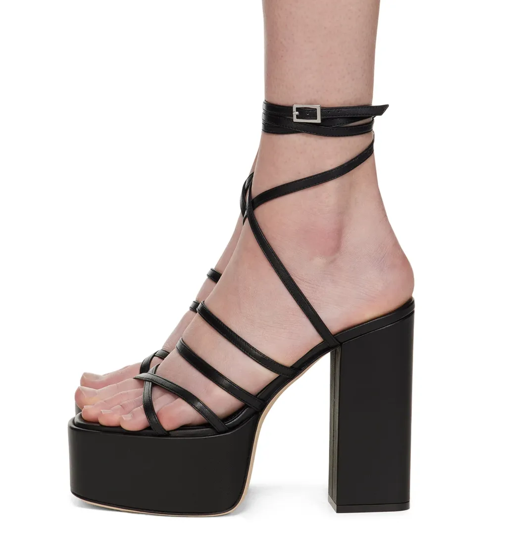 Evita Platform High-Heeled Sandals