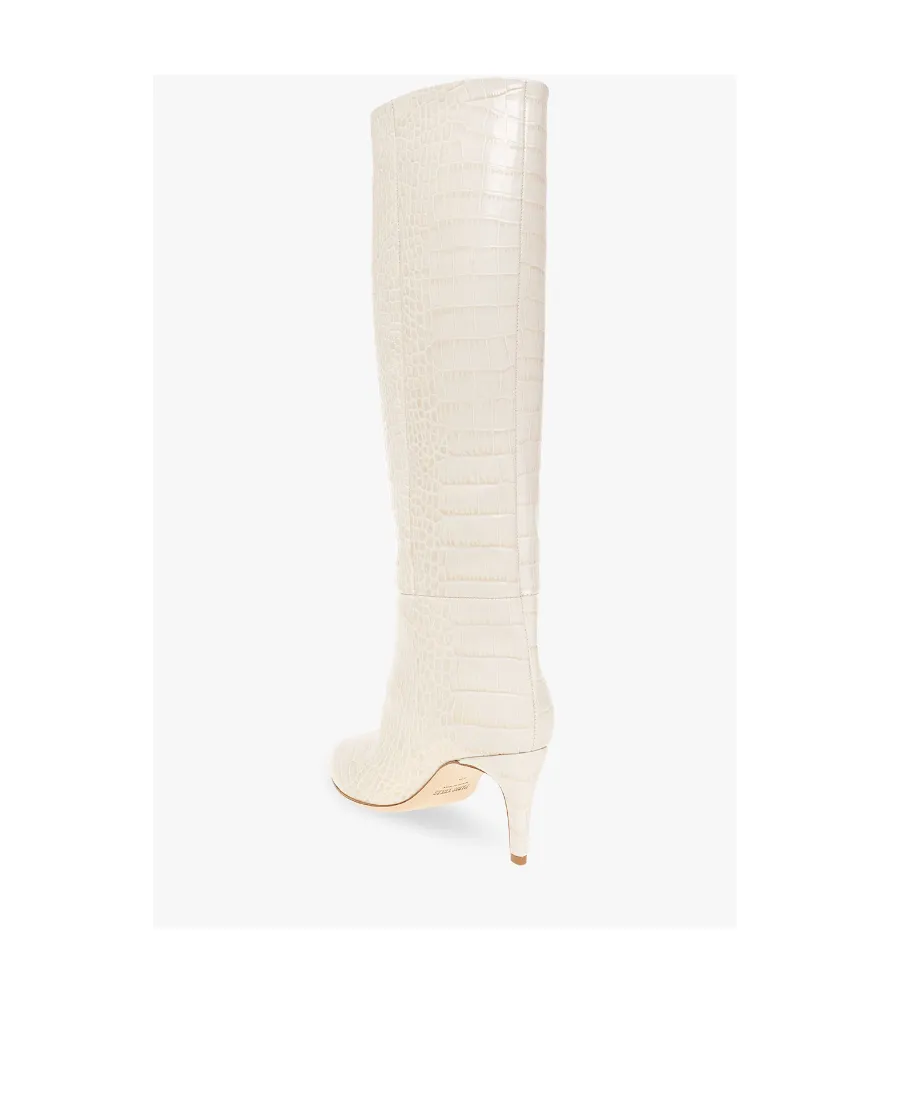 Pointed High-Heeled Boots