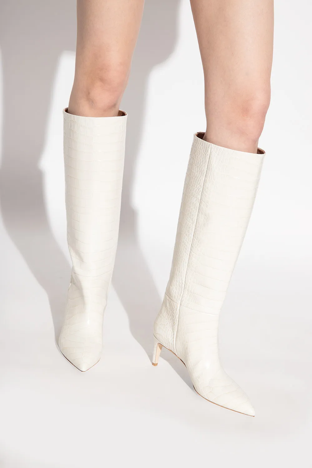 Pointed High-Heeled Boots