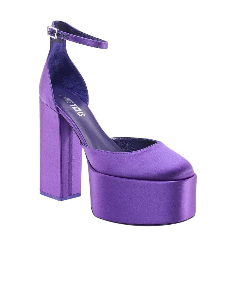 Round Toe Platform Pumps