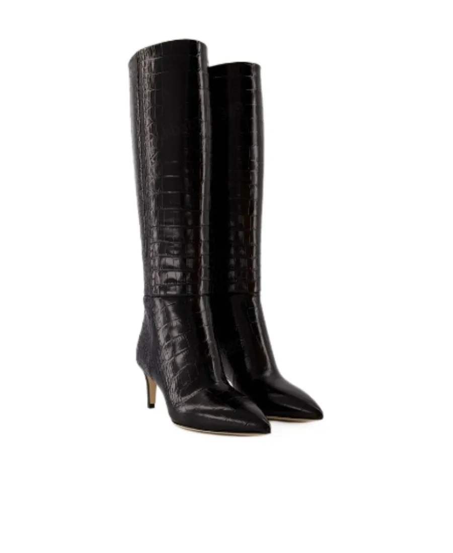 Knee-High Pointed Toe Boots