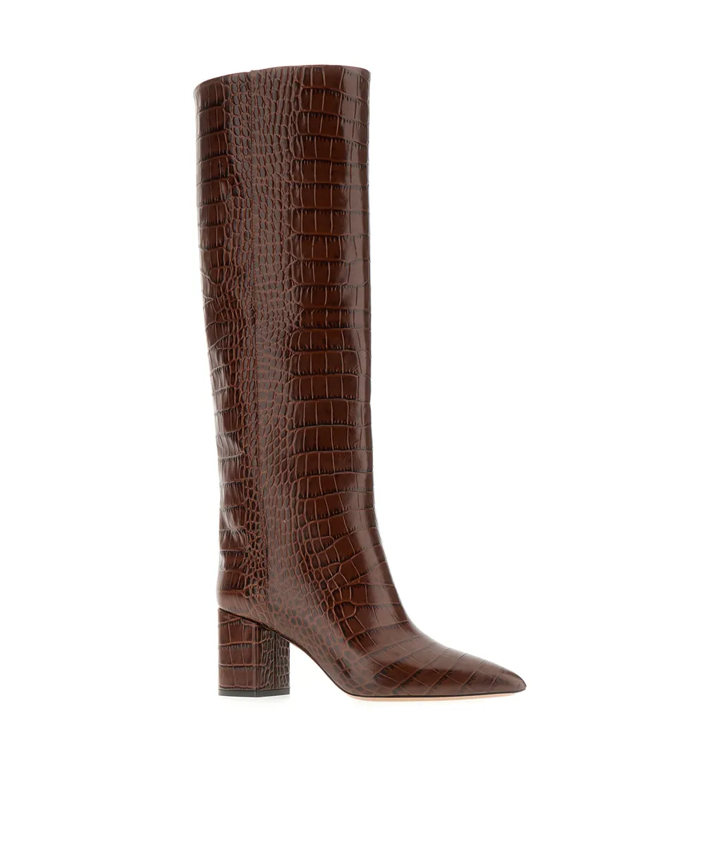 Anja Embossed Knee-Length Boots