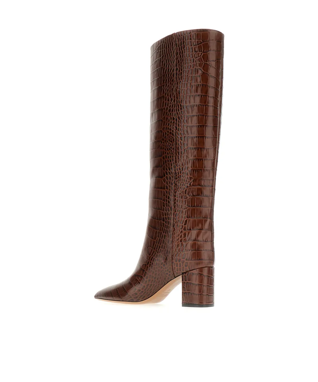 Anja Embossed Knee-Length Boots