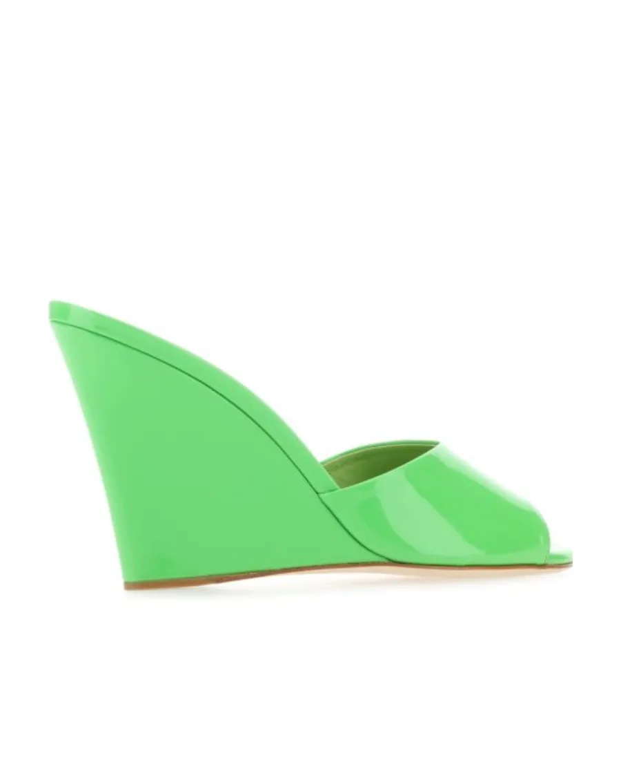 Wanda Open Toe Wedge Mules