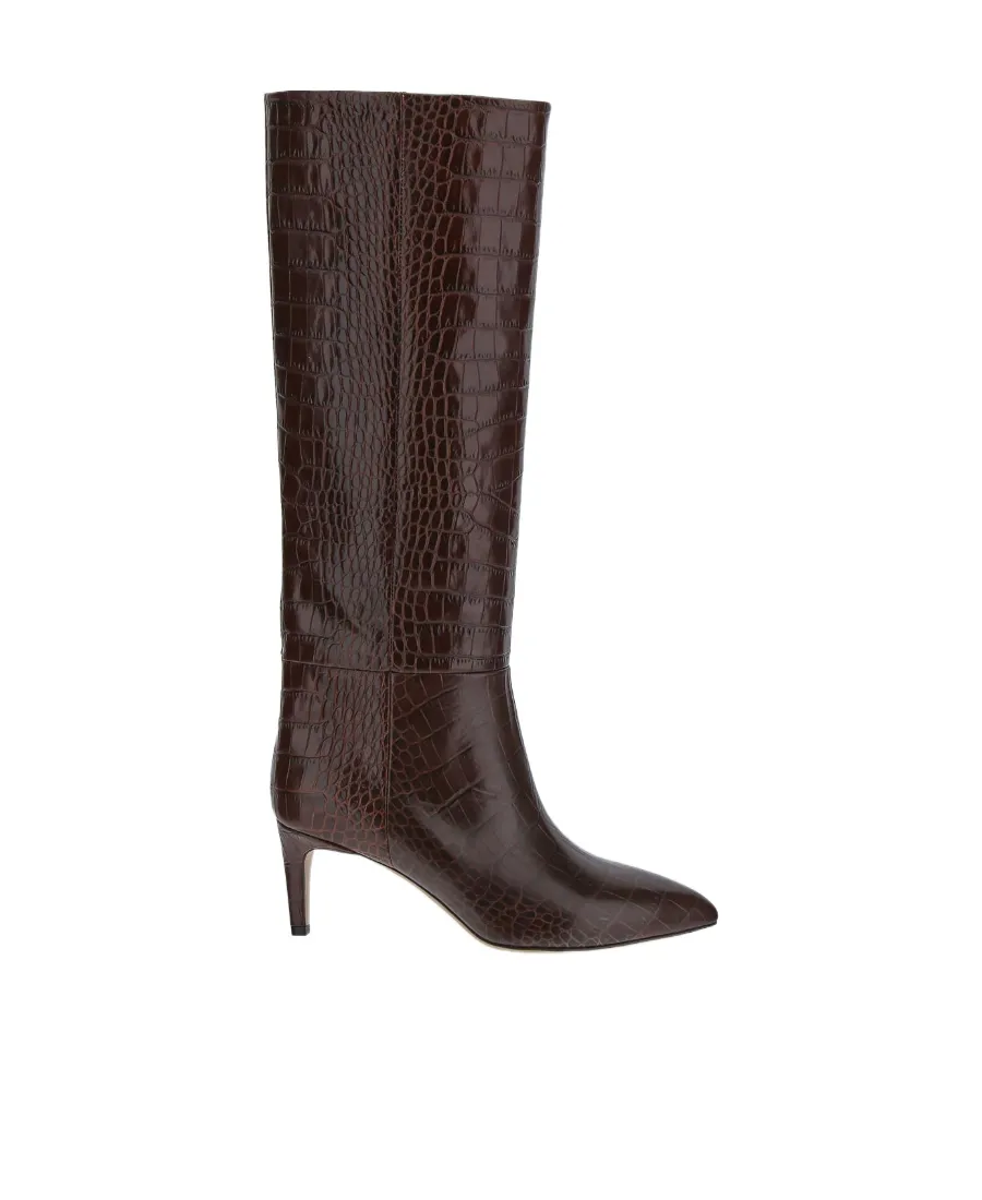 Pointed Toe Mid Heeled Boots