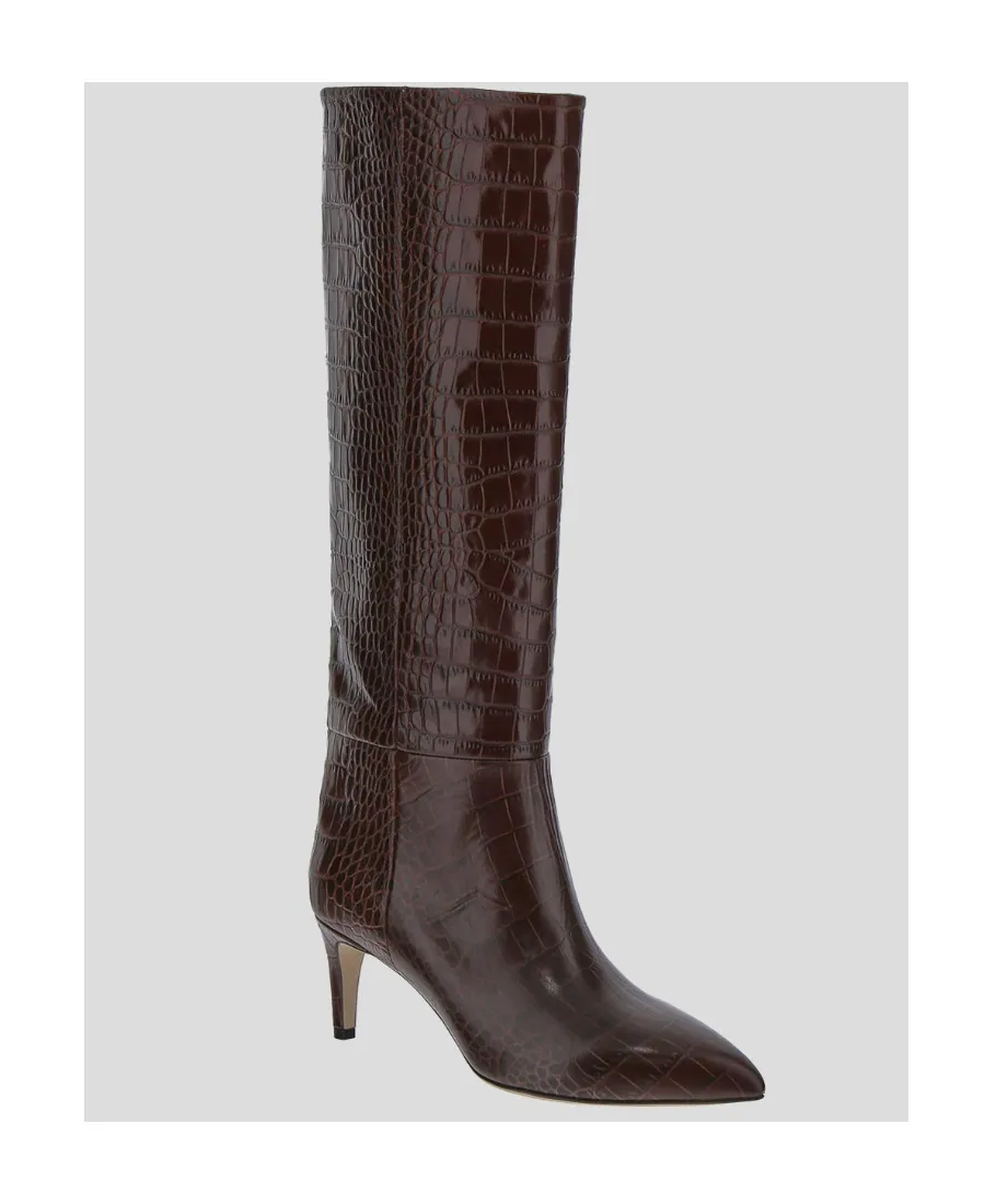 Pointed Toe Mid Heeled Boots