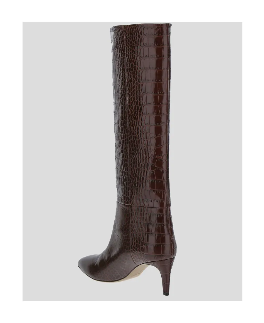 Pointed Toe Mid Heeled Boots