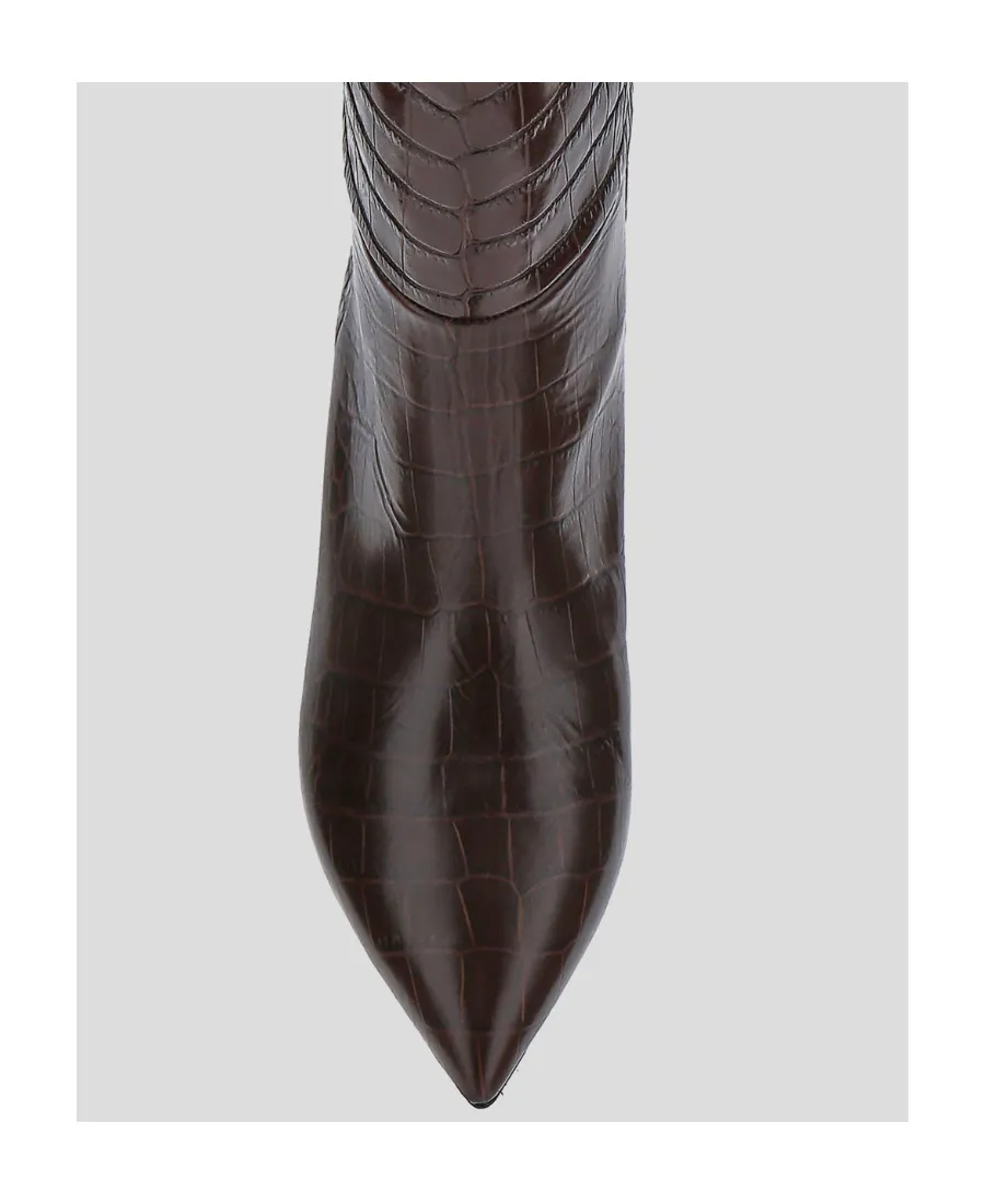 Pointed Toe Mid Heeled Boots