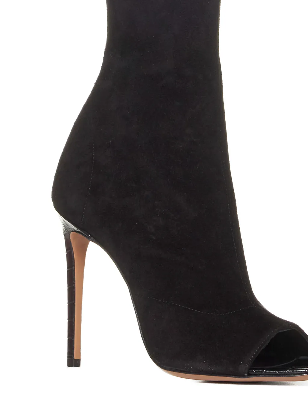 Amanda Open-Toe Ankle Boots