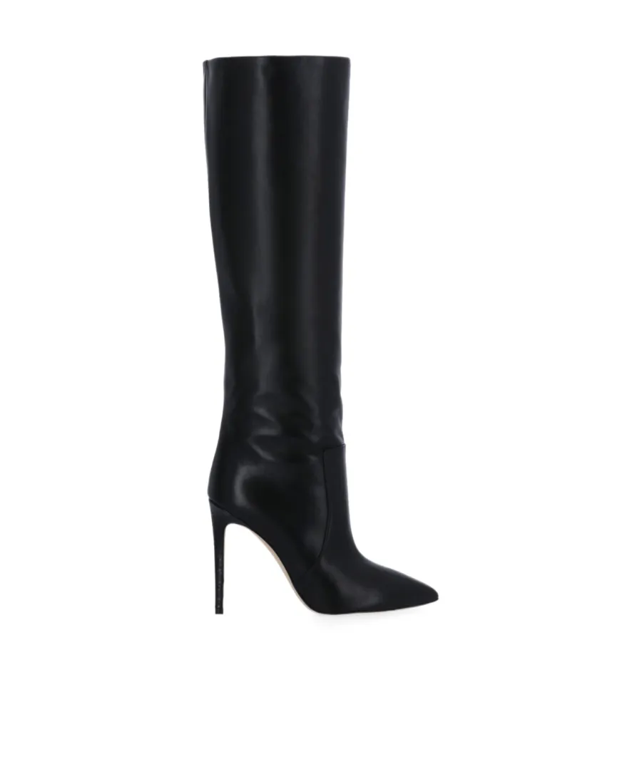 Pointed-Toe Knee-High Stiletto Boots
