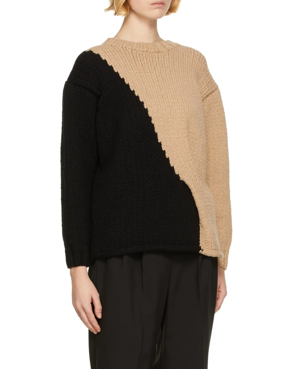 Logo Color-Matching Knitted Sweater