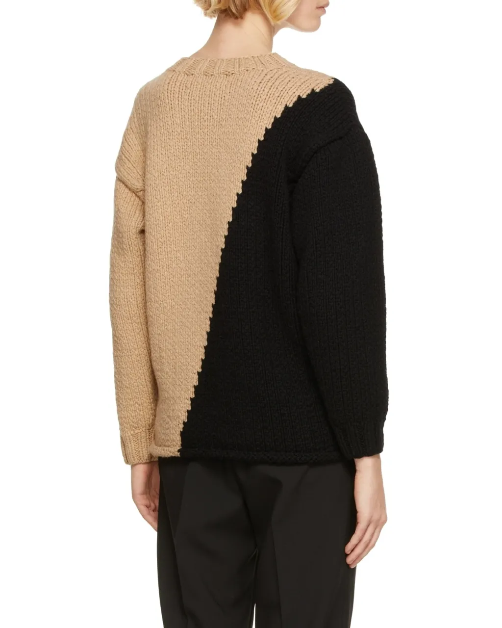 Logo Color-Matching Knitted Sweater