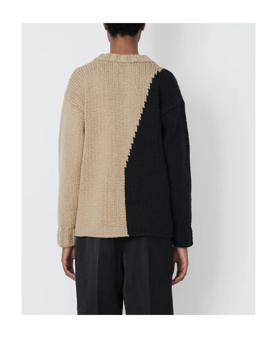 Logo Color-Matching Knitted Sweater