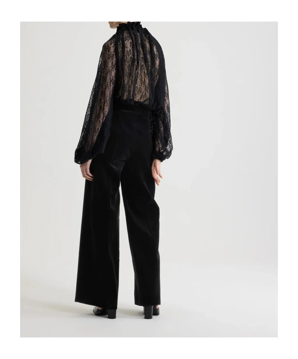 Lace Drawstring Top