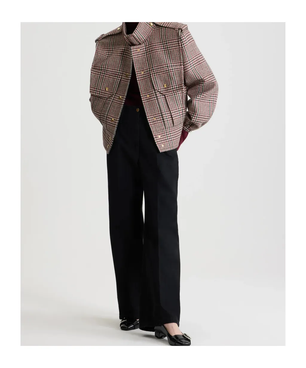 Plaid Bomber Jacket